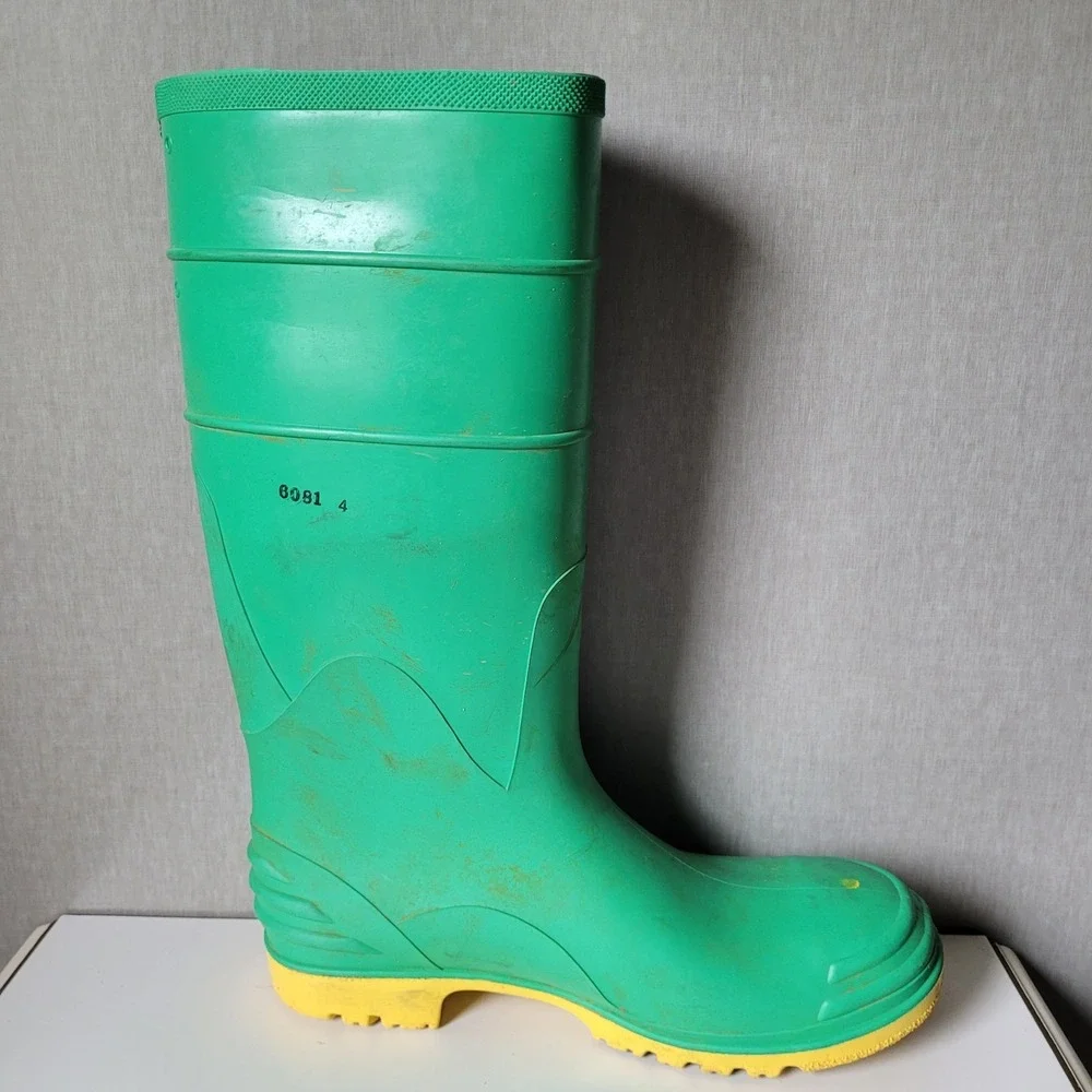 Onguard Hazmax Green Rubber Safety Boots - Steel Toe & Shank (Size 13)
